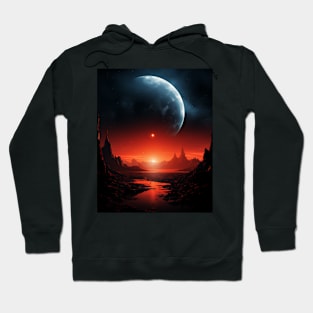 Red Planet Reverie Art Hoodie